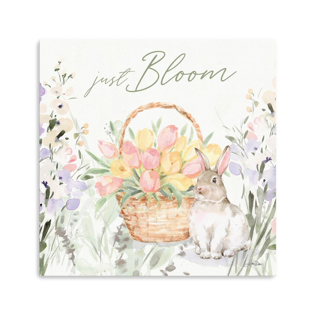 Lumaprints Blooming Bunnies V Canvas Giclée Art